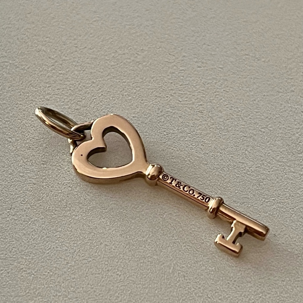 Authentic Tiffany & Co Rose Gold Key